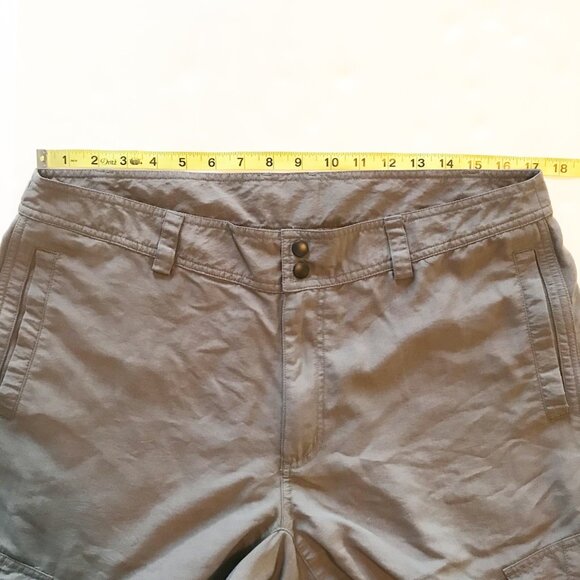 KAVU Gray Cargo Nylon Hiking Hybrid Flat Front Shorts Mens 38 Outdoor Active - Picture 7 of 7